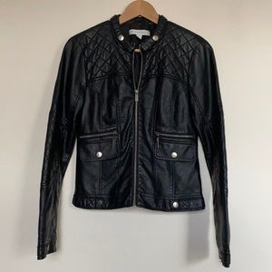 New York & Company Faux Leather Jacket XS